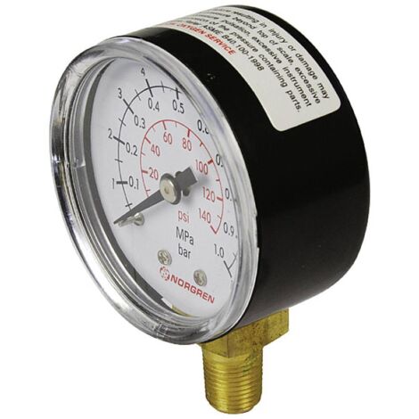 Manomètre IMI NORGREN 18-015-025 Raccordement (manomètre) par le dessous 0 à 4 bar Filetage extérieur R1/8 1 pc(s)