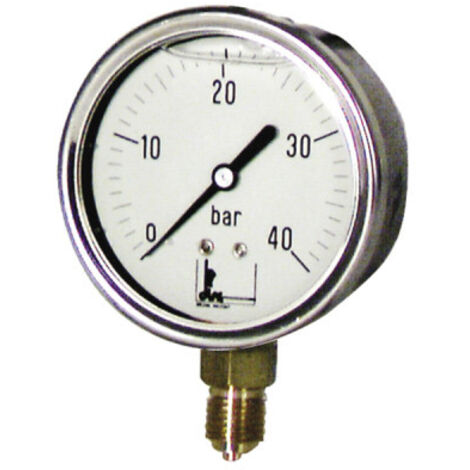 Manomètre inox, glycérine Ø 63mm, 0/25bar - DIFF