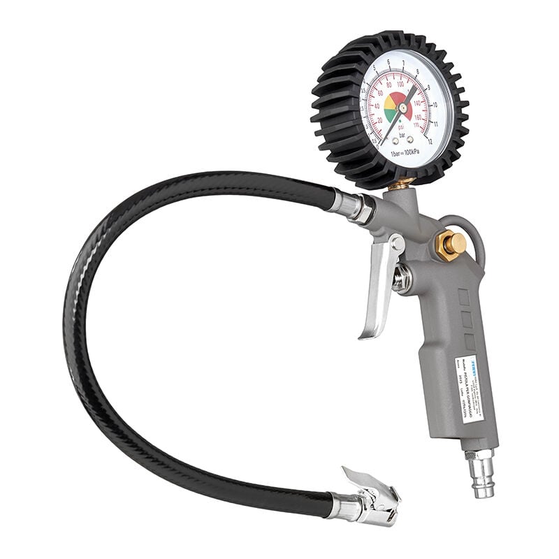 Fervi - manometre jauge de pression d'air pneu gonflage pneumatique 0608