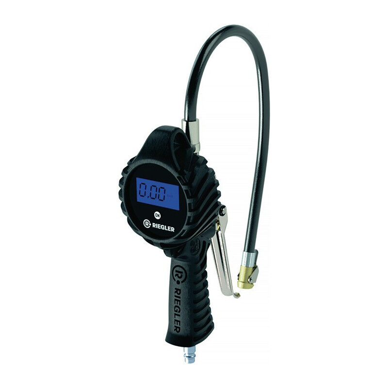 Manomètre manuel de gonflage des pneus non calibré, avec prise momentanée dn 7.2 riegler