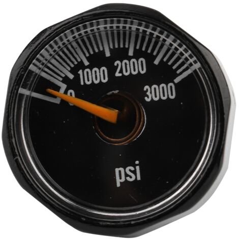 Manomètre Mini Haute Précision 1/8NPT pour CO2 - Jusqu'à 3000 PSI