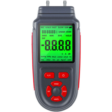 GT8913 Anémomètre de type divisé 0,0-45,0 m/s Compteur de mesure