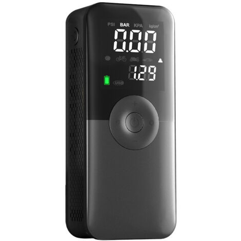 Manomètre numérique, Pompe à air, gonfleur de Pneu Portable avec lumière LED, Convient aux pneus de Voiture, de Camion et de Moto, Pompe à vélo compacte sans Fil