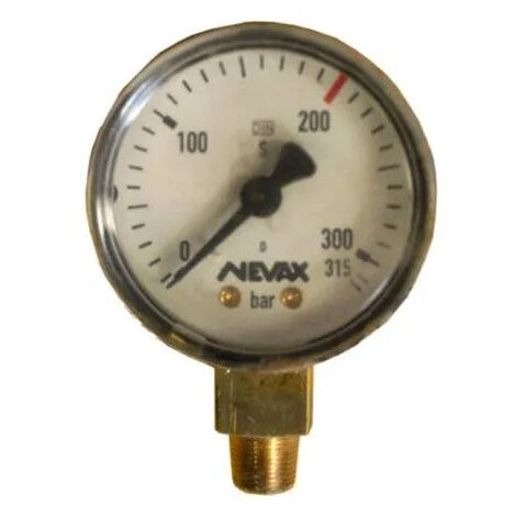 Manomètre Basse Pression OXYTURBO 0-2.5 Bar Pour Acétylène - Entrée 1/4" Avec Joint - Neuf