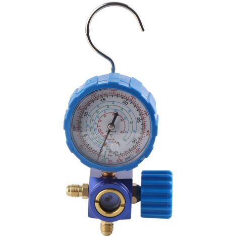 Manomètre pour climatisation avec jauge miroir et valve 500psi 35kgf/cm²