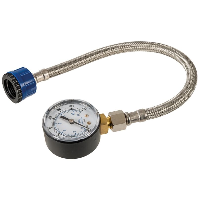 Manomètre pour conduites deau SILVERLINE Acier inoxydable 9mm 34 et