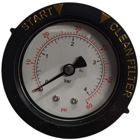 Manomètre pour filtre   sortie arriéré