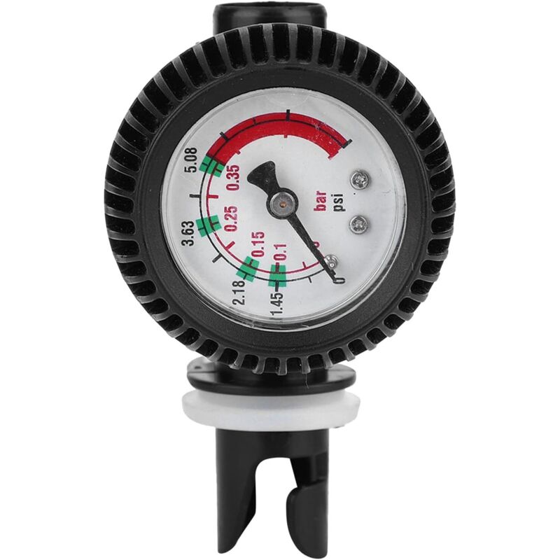 Manomètre pour pompe à air, testeur de pression, baromètre de sécurité, adaptateur pour tuyau long, jusqu'à 0,6 bar/8,55 psi, manomètre pour bateaux Manomètre pour pompe à air, testeur de pression, baromètre de sécurité, adaptateur pour tuyau long, jusqu'à 0,6 bar/8,55 psi, manomètre pour bateaux