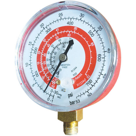 Manomètre R134a - R1234yf BP 1x1/8 NPT spécial climatisation véhicule - AC 9159 - CLAS Equipements