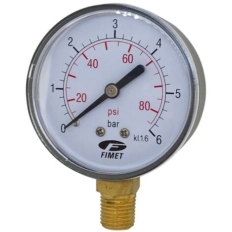 RACOEXPERT Manomètre radial sec D63 0-6 bars