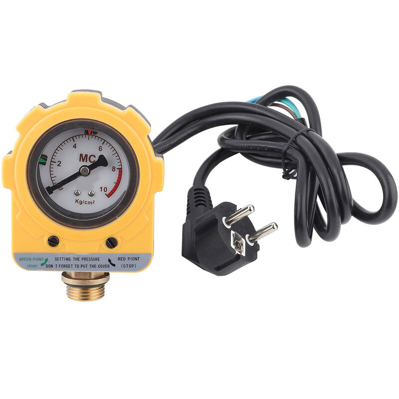 220V 10 Bar Pressure Controller Unit Electronic Switch for Water Pump (eu Plug) - Jeffergarden