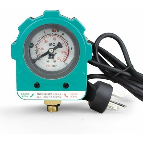 Manomètre Régulateur de Pression de Pompe AutomatiquePression Pompe Régulateur Intelligent Pour Bompe à Eau (Prise de l'EU) 1.5KW