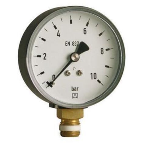Manomètre RF 80, G 1/2Z B, radial, 0/10 bar