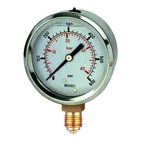 Manomètre RS PRO, 0psi à 200psi, Ø cadran 100mm ( Prix pour 1 )