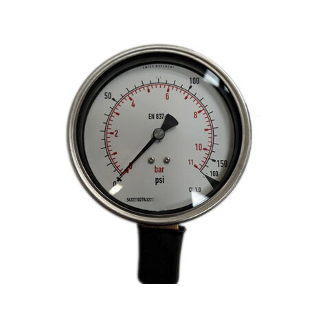 Manomètre RS PRO à 160psi, raccord G 3/8, Ø cadran 100mm ( Prix pour 1 )