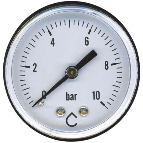 Manomètre sec 0 à 10 bars à raccordement axial ø50 M8/13 SOMATHERM