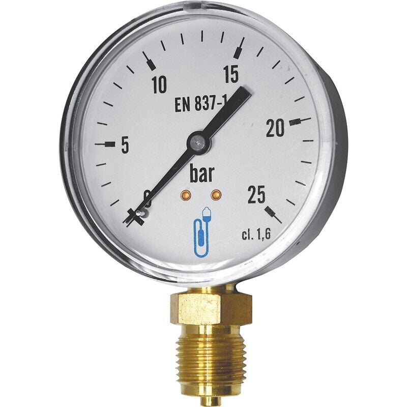 Distrilabo - Manomètre acier radial 4 bars D80 15x21
