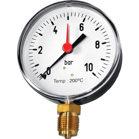 Manomètre vapeur tube brasé 25 bars - DISTRILABO