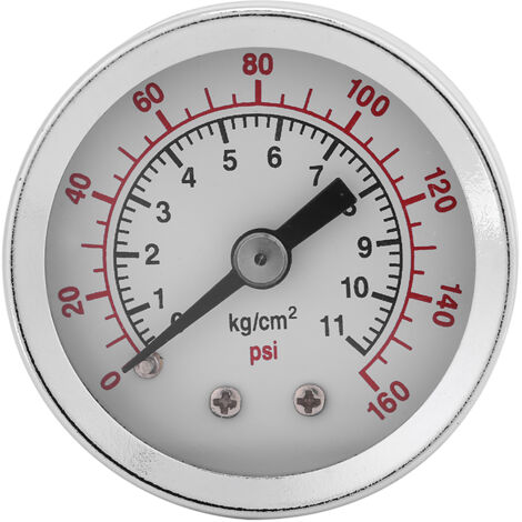 Manometro 0-160 PSI 1/8 NPT per acqua, olio e aria