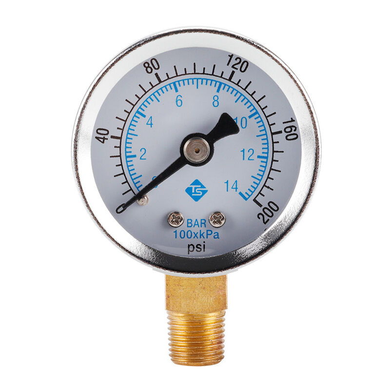 Misuratore Pressione Acqua Dn50 Manometro Per Aria Compressa E Acqua - Scala 0-15 Bar, Attacco 1/4", Diametro DN50, Ideale Per Compressori E Impianti Idraulici Mandrino 4 Griffe - Foto 13