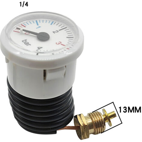 Manómetro 0-4 bar - Longitud capilar 64 cm