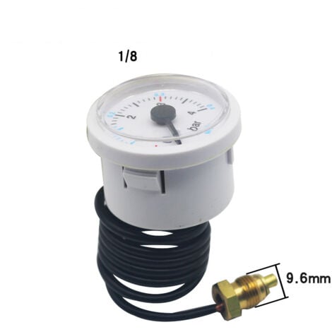 LE SANITAIRE Manometro 0-4b - Lunghezza capillare 64 cm Manometro acqua caldaia