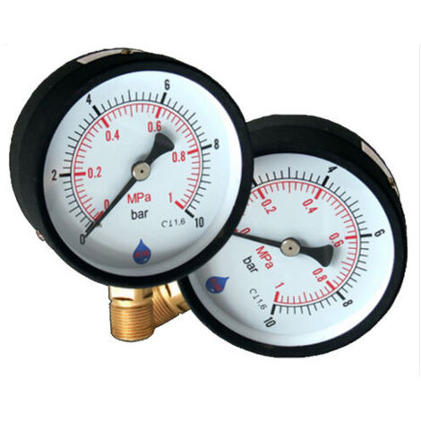 Manometro 1 bar, ingresso laterale 1/4", quadrante 63 mm
