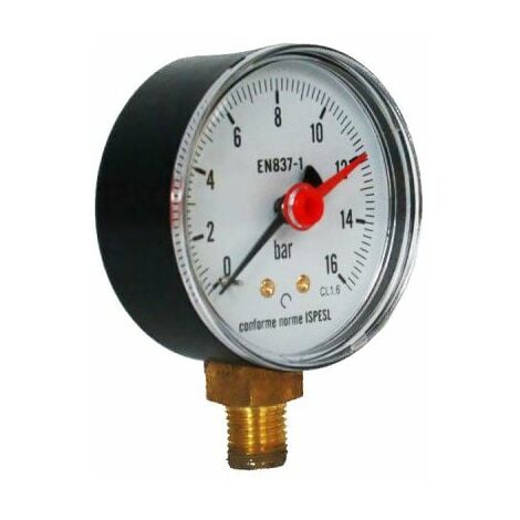 1/4NPT 60mm Manometro aria idraulico misuratore di pressione dellacqua 0-60 Barre 0-6Mpa Manometro aria 