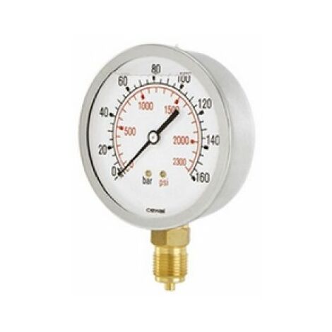 MANOMETRO ATTACCO RADIALE DM 50 - 1/4&quot 16 bar