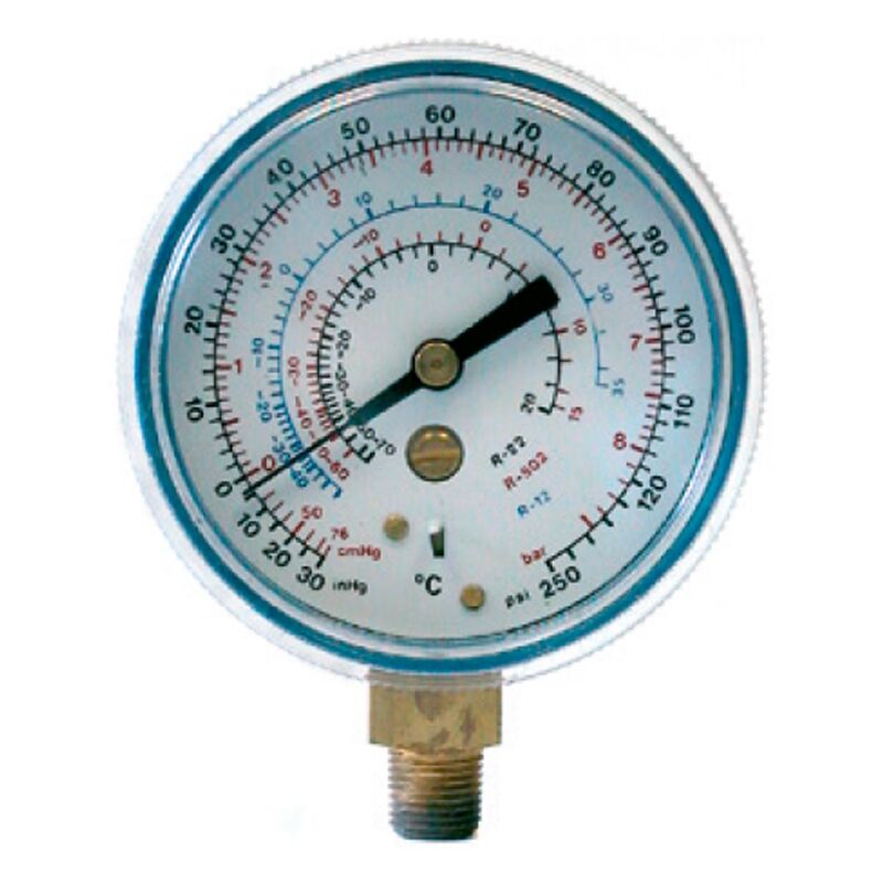 

Manómetro de alta presión glicerina para R22, R134a, R404A y R407C Ø 63