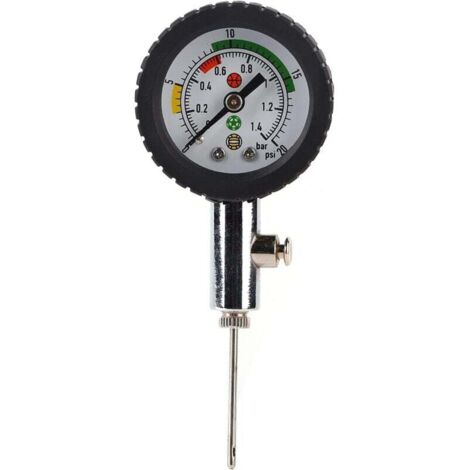 Manómetro de balón KZQ, aguja de inflado, manómetro de balón, mini manómetro de aire para baloncesto, manómetro de balón, bomba para entrenamiento de fútbol, baloncesto y voleibol