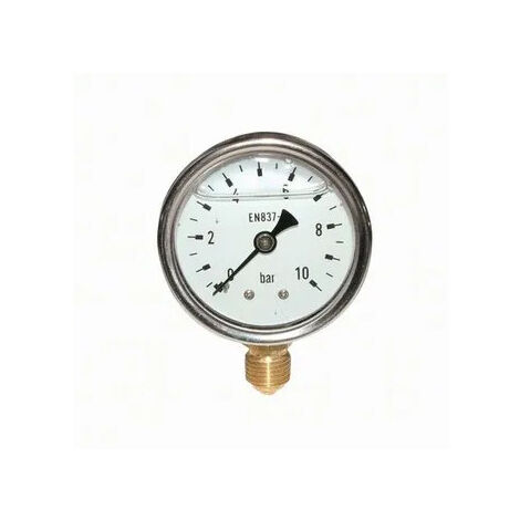 Manómetro de glicerina radial D.63 de 0 a 10 bar