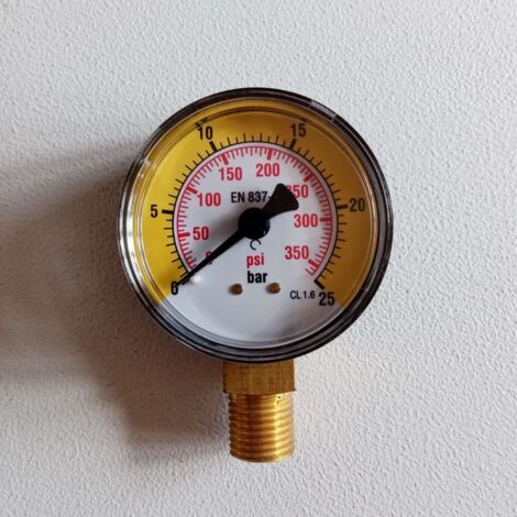 Manometro di ricambio per bombole GPL d.50 rad.1/4"
