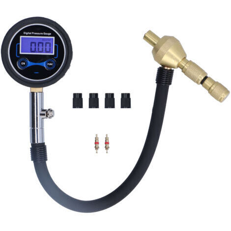 Manometro digitale per pneumatici auto, tester multifunzionale ad alta precisione con schermo LCD, per riparazione e manutenzione auto.