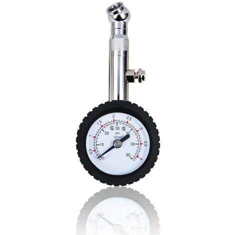 Manometro Digitale per Pneumatici, Manometro per Pneumatici ad Alta Precisione 60 PSI, Manometro per Pneumatici Portatile, Manometro Digitale per Pneumatici per Auto, Camion, SUV, Moto, Bici, GU.B/Goo