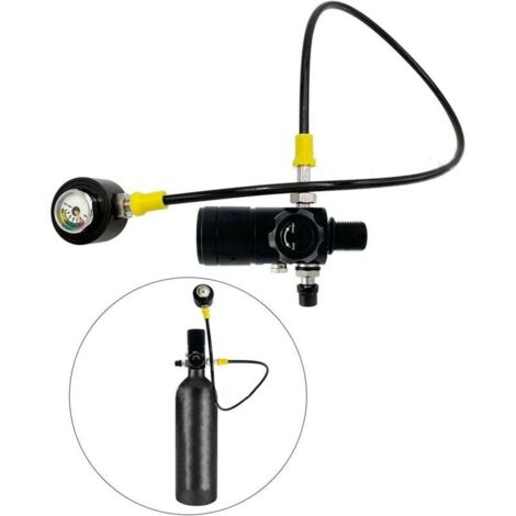 Manómetro para inflador de tanque de buceo de 80 cm, rosca M18x1,5
