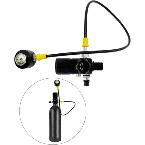 Manómetro para inflador de tanque de buceo de 80 cm, rosca M18x1,5