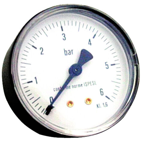 MANOMETRO PER AUTOCLAVE ATTACCO POSTERIORE 5.00 pz