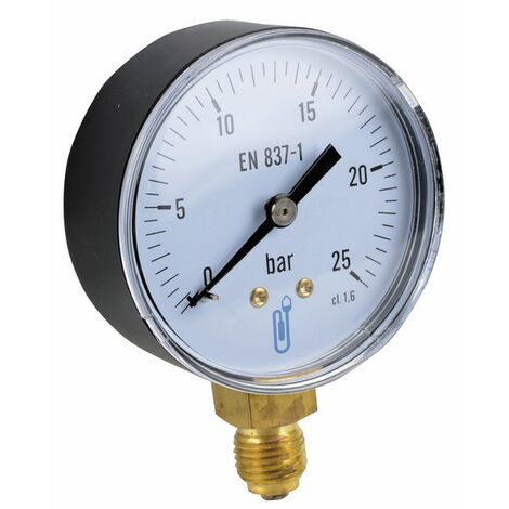 Manómetro radial seco 0-25b Ø63 mm