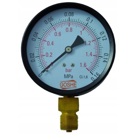 MANOMETRO RADIALE 100MM 0-6 BAR M20X1,5