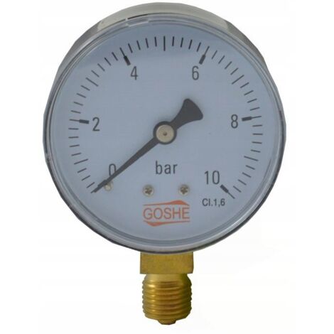 MANOMETRO RADIALE 63MM 0-1 BAR 1/4 X 1,5