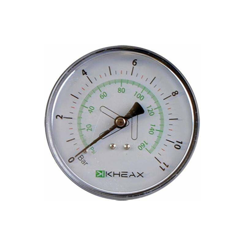 Manomètre universel pour pompe a pied 11 bar 160 psi vélo moto voiture remorque