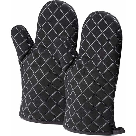Manoplas de horno, manoplas de cocina, agarraderas de cocina Manoplas resistentes al calor Manoplas de silicona Guantes antideslizantes