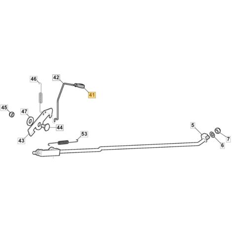 Manopola freno ORIGINALE STIGA trattorino tagliaerba 1330m - 1430m 125394509/1