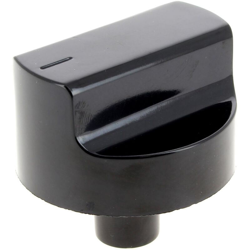 Manopola nera 6h gas, m00396547 per piano cottura bompani