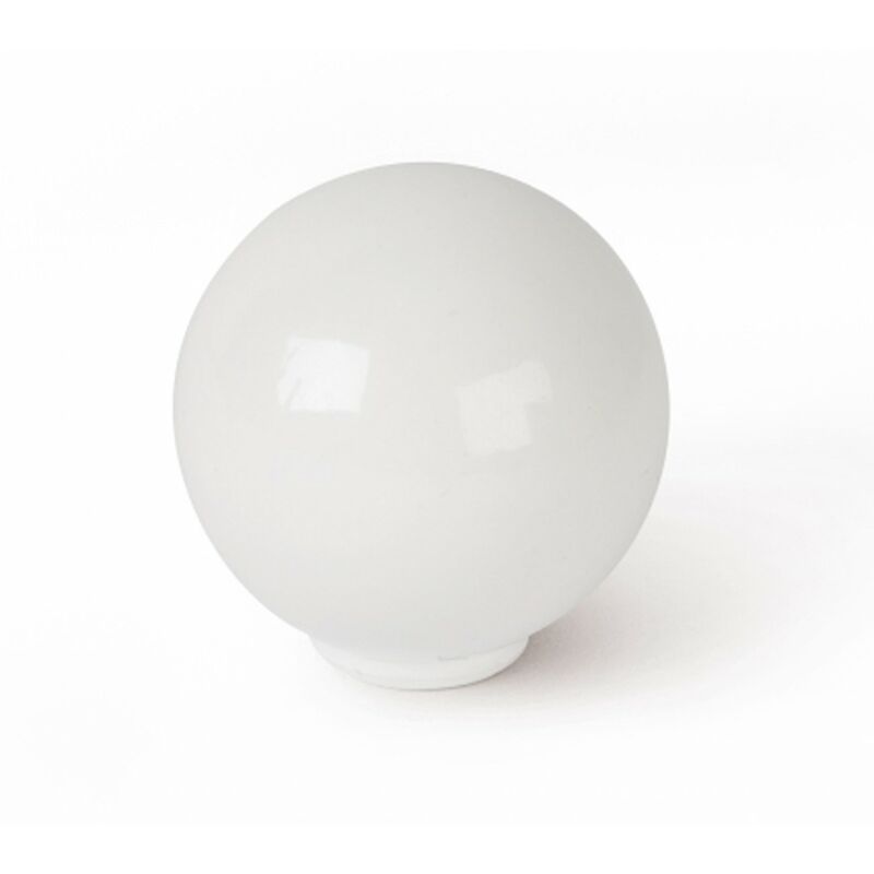Image of Pomello per mobile a sfera in abs bianco H.29 x L.28 x P.28 mm REI