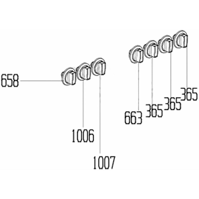 Beko - Manopola termostato (codice 1007) - Forni, Fornelli Elettrici e a Gas 348591