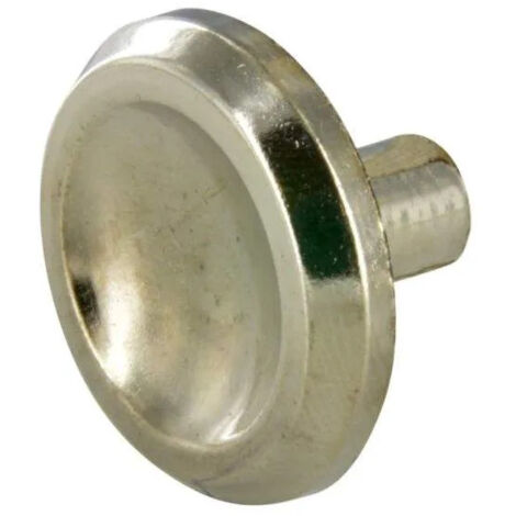 Manopola, Zama cromata, D.30mm, H.20mm, 1 pezzo con viti.