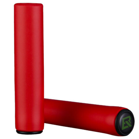 Manopole per bicicletta in schiuma di silicone - rosse