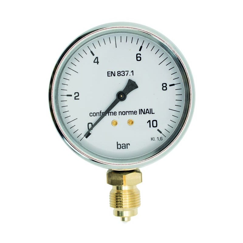 Ferrari Srl - Manomètre radial ø 80 pour vapeur man.rad.d.80 x vapeur 25 bar